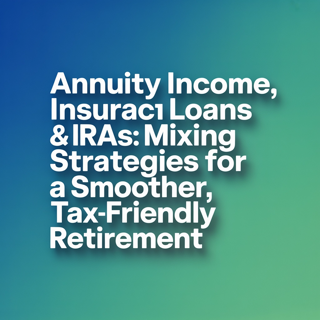 Annuity Income, Insurance Loans & IRAs: Mixing Strategies for a Smoother, Tax-Friendly Retirement