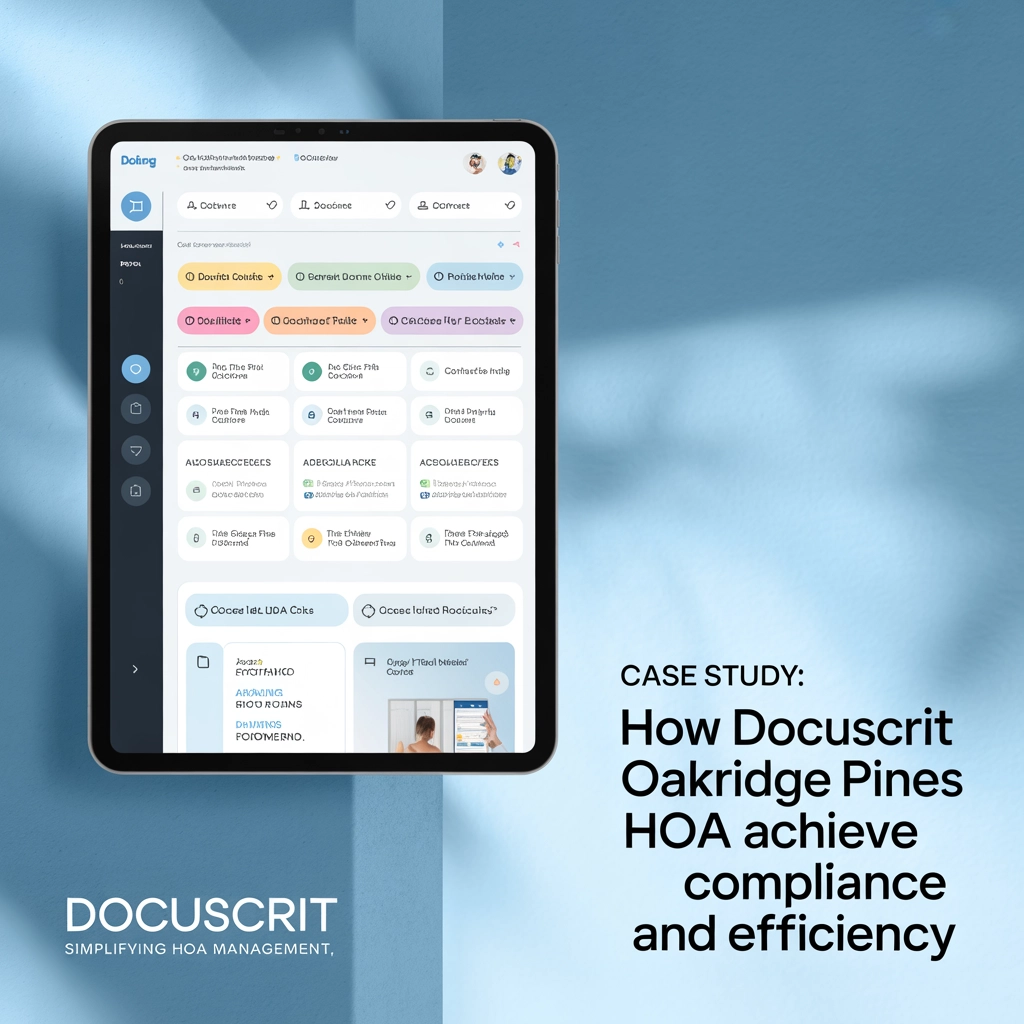 Case Study: How DocuScrit Helped Oakridge Pines HOA Achieve Compliance and Efficiency