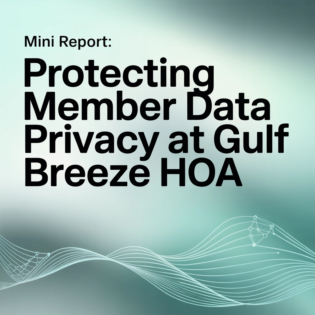 Mini Report: Protecting Member Data Privacy at Gulf Breeze HOA