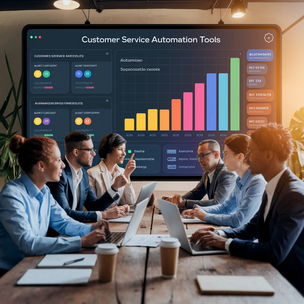 équipe en réunion dédiée à l'automatisation IA