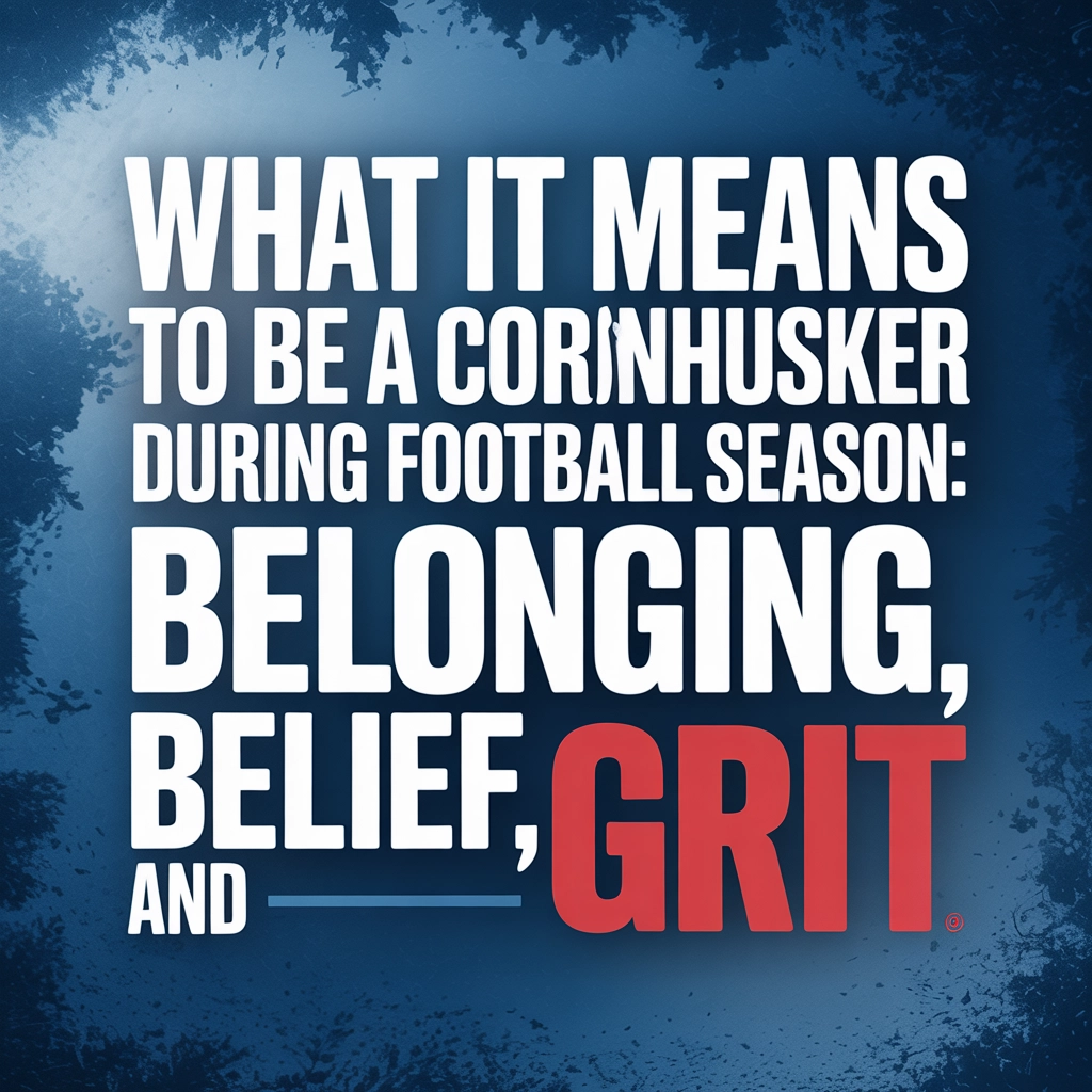 What It Means to Be a Cornhusker During Football Season: Belonging, Belief, and Grit