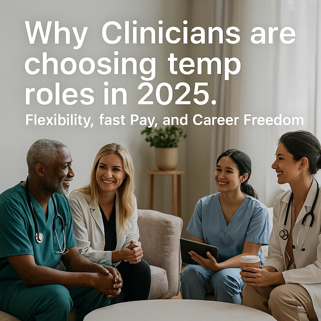 Why Clinicians Are Choosing Temp Roles in 2025: Flexibility, Fast Pay, and Career Freedom
