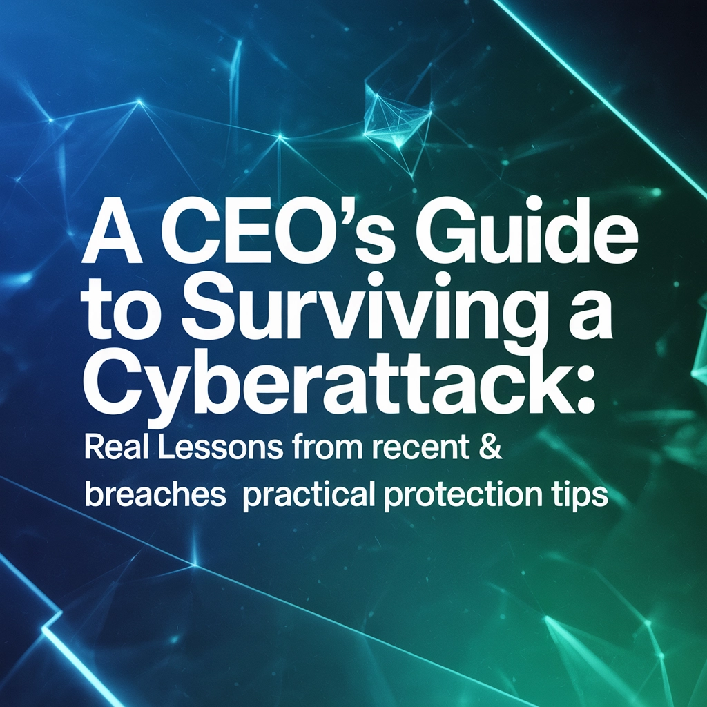 A CEO’s Guide to Surviving a Cyberattack: Real Lessons from Recent Breaches & Practical Protection Tips
