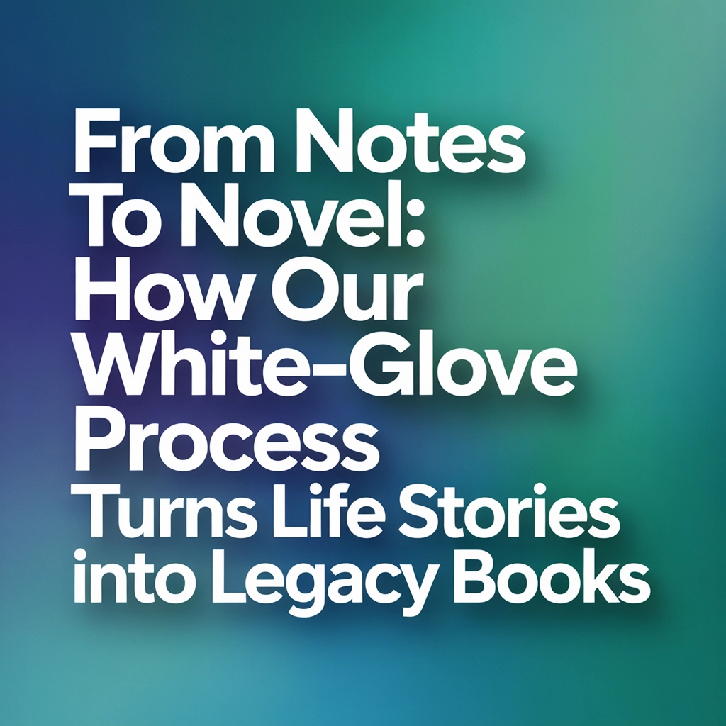 From Notes to Novel: How Our White-Glove Process Turns Life Stories into Legacy Books