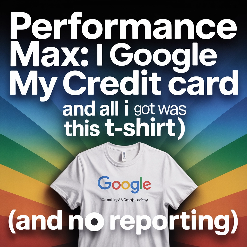 Performance Max: I Gave Google My Credit Card and All I Got Was This T-Shirt (and No Reporting)