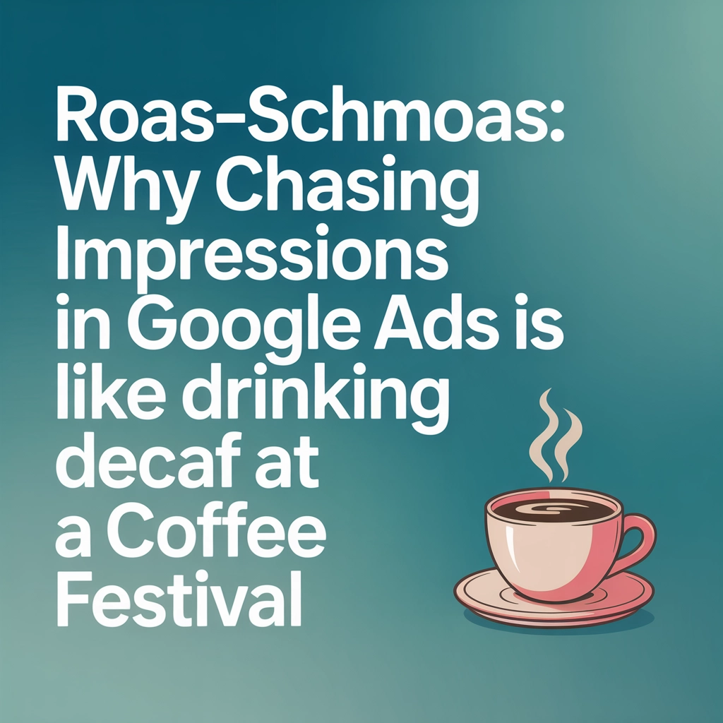 ROAS-schmoas: Why Chasing Impressions in Google Ads Is Like Drinking Decaf at a Coffee Festival