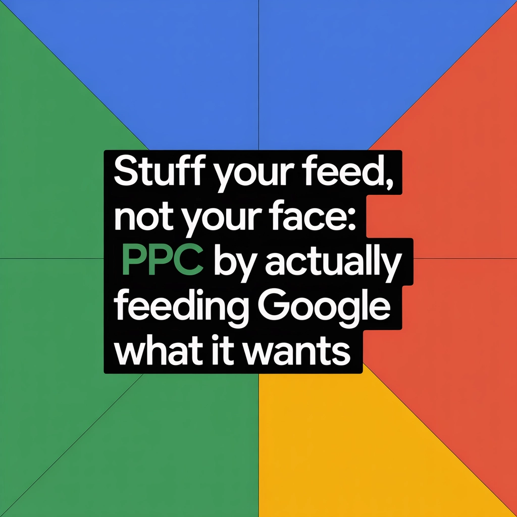 Stuff Your Feed, Not Your Face: Winning PPC by Actually Feeding Google What It Wants