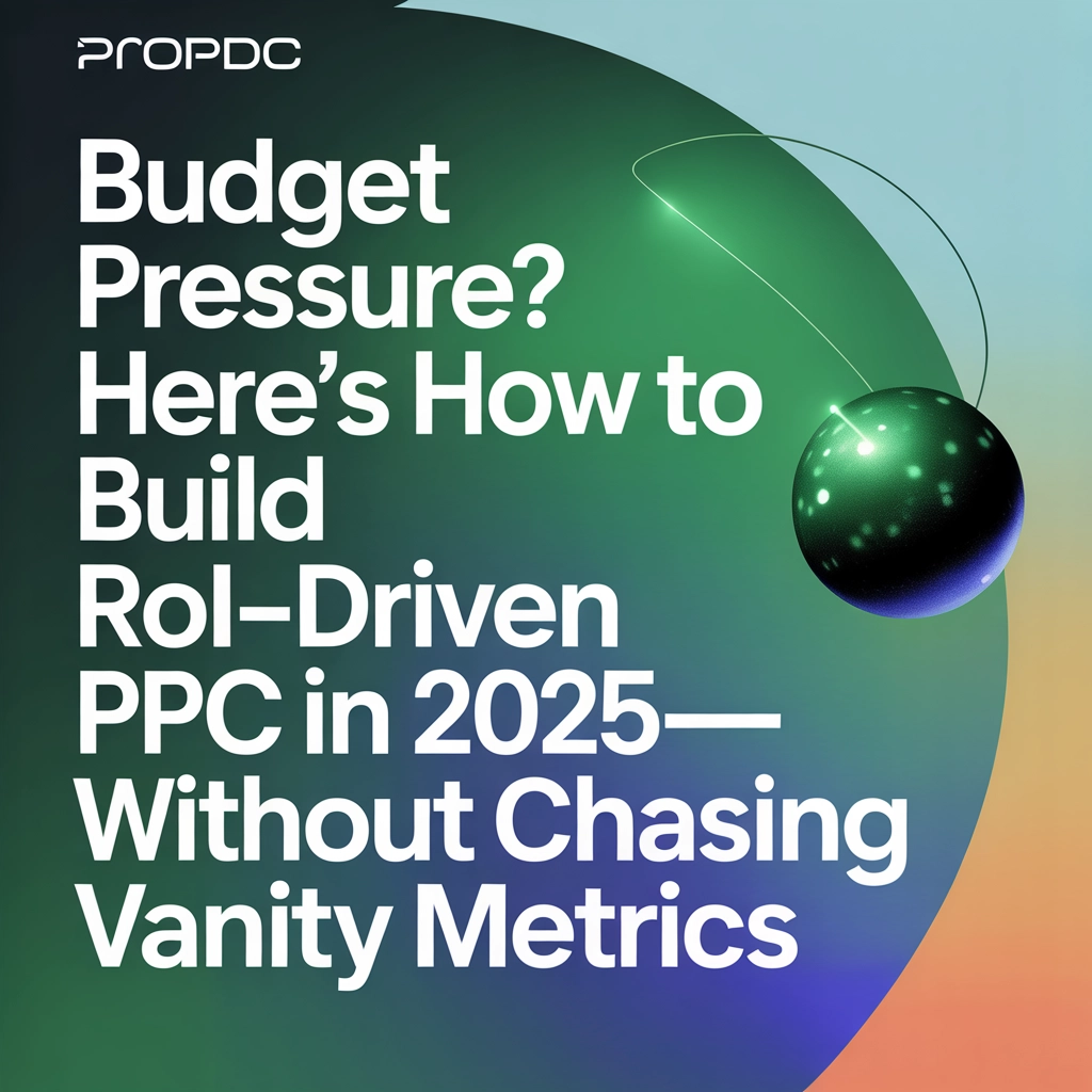 Budget Pressure? Here’s How to Build ROI-Driven PPC in 2025—Without Chasing Vanity Metrics