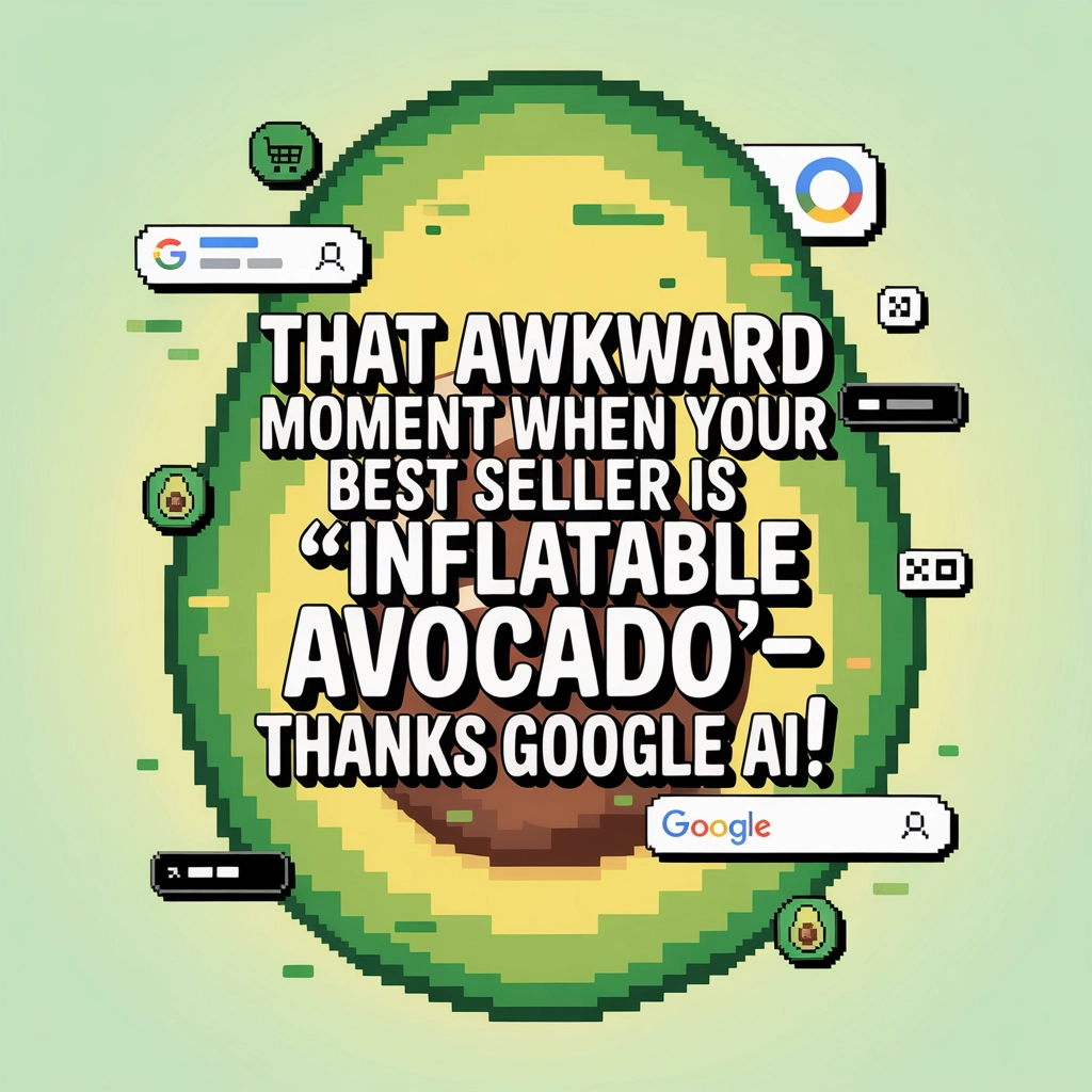 That Awkward Moment When Your Best Seller is ‘Inflatable Avocado’—Thanks Google AI!