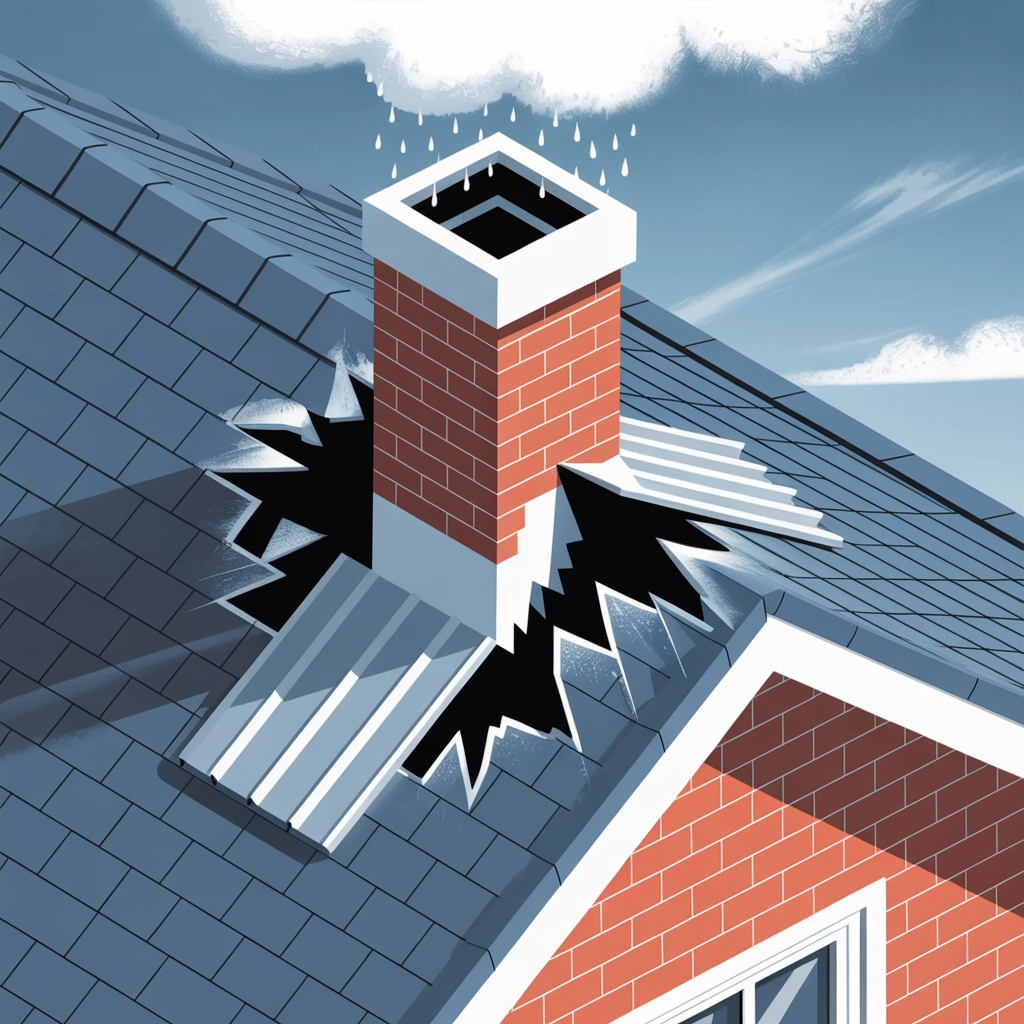 Look for potential Roof damage 