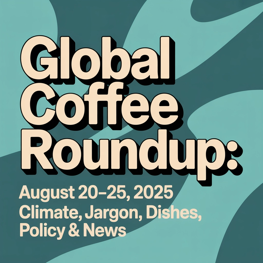 Global Coffee Roundup: August 20–25, 2025 – Climate, Jargon, Dishes, Prices, Policy &amp; News