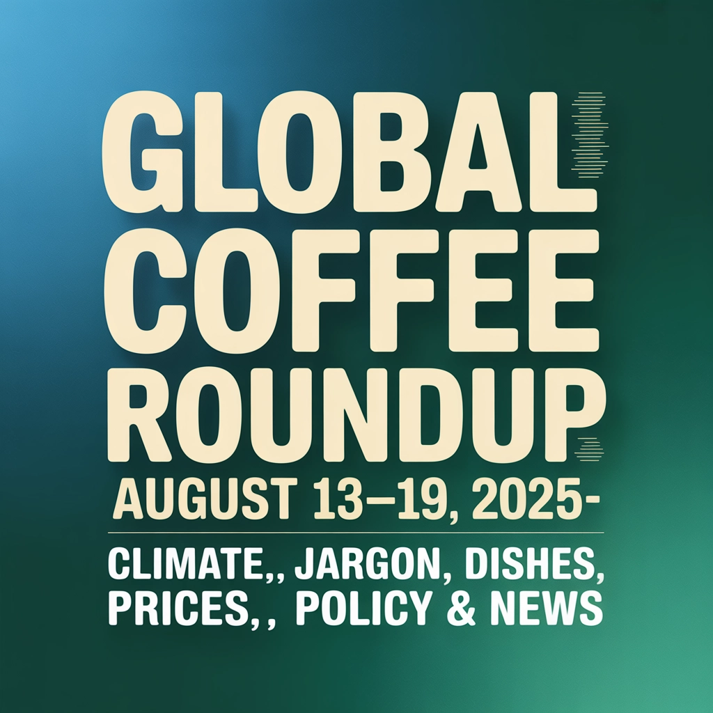 Global Coffee Roundup: August 13–19, 2025 – Climate, Jargon, Dishes, Prices, Policy &amp; News