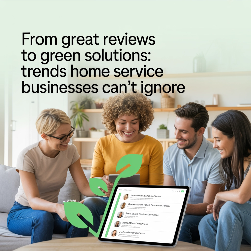 From Great Reviews to Green Solutions: Trends Home Service Businesses Can’t Ignore