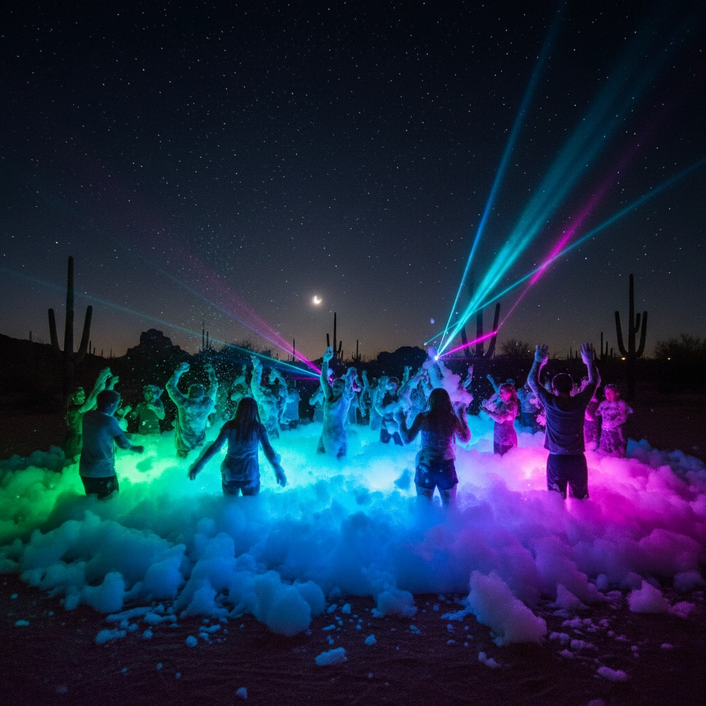 Kids school church foam party fundraiser