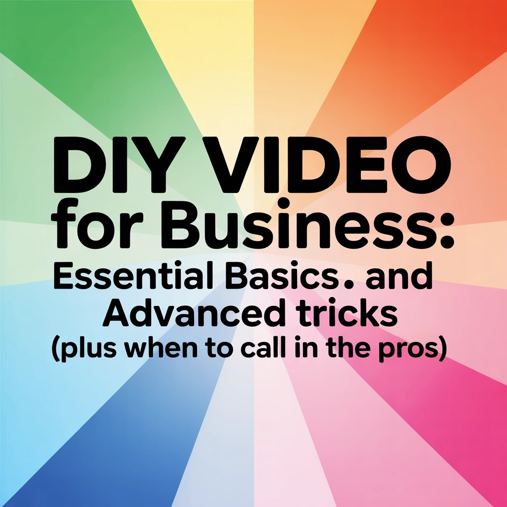 DIY Video for Business: Essential Basics and Advanced Tricks (Plus When to Call in the Pros)