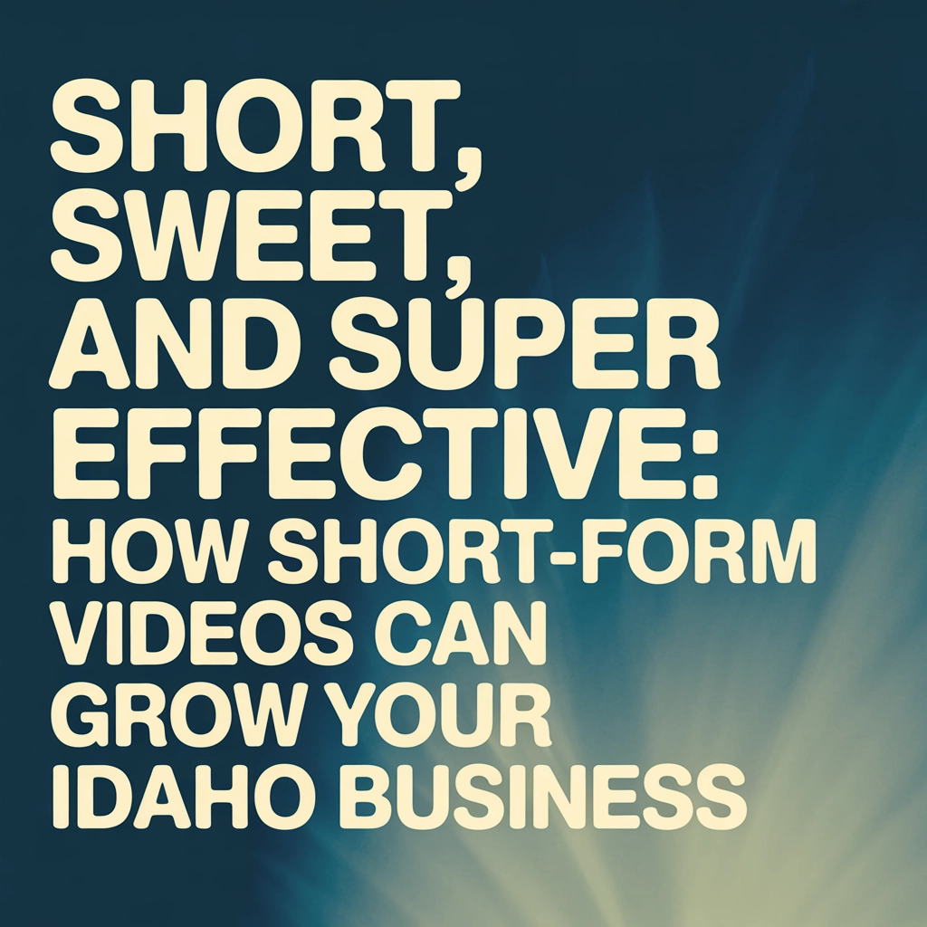 Short, Sweet, and Super Effective: How Short-Form Videos Can Grow Your Idaho Business