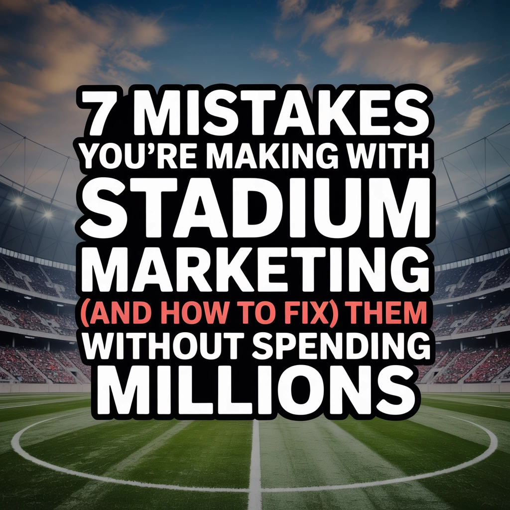 Stadium marketing mistakes and solutions for sports venues